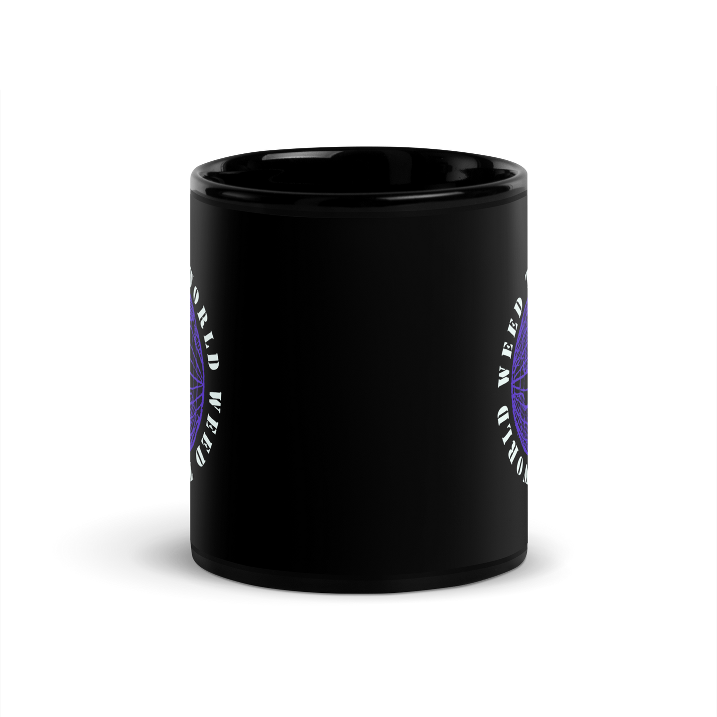 Weed the World Black Glossy Mug