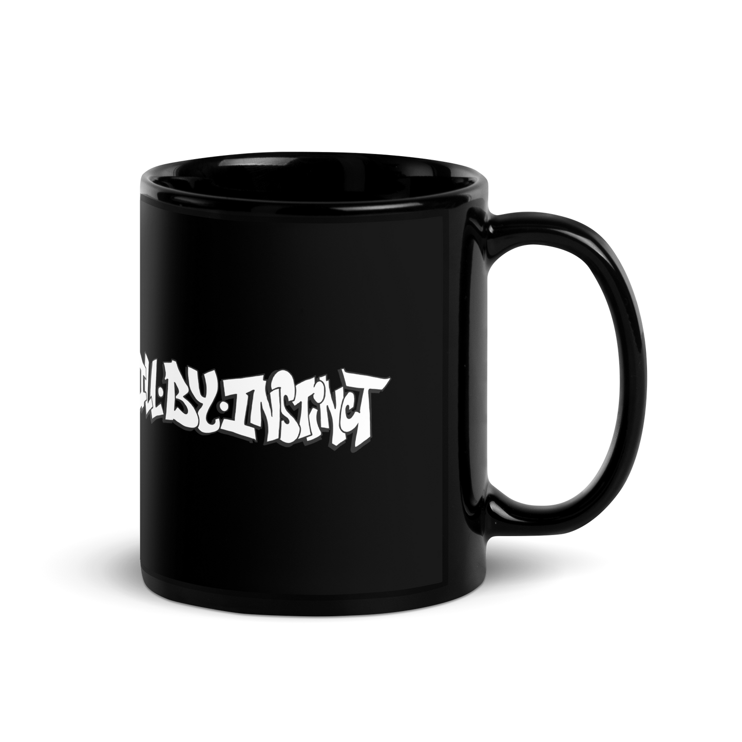 IBI Logo Black Glossy Mug