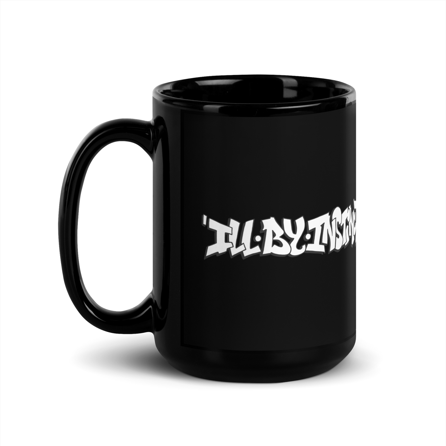 IBI Logo Black Glossy Mug