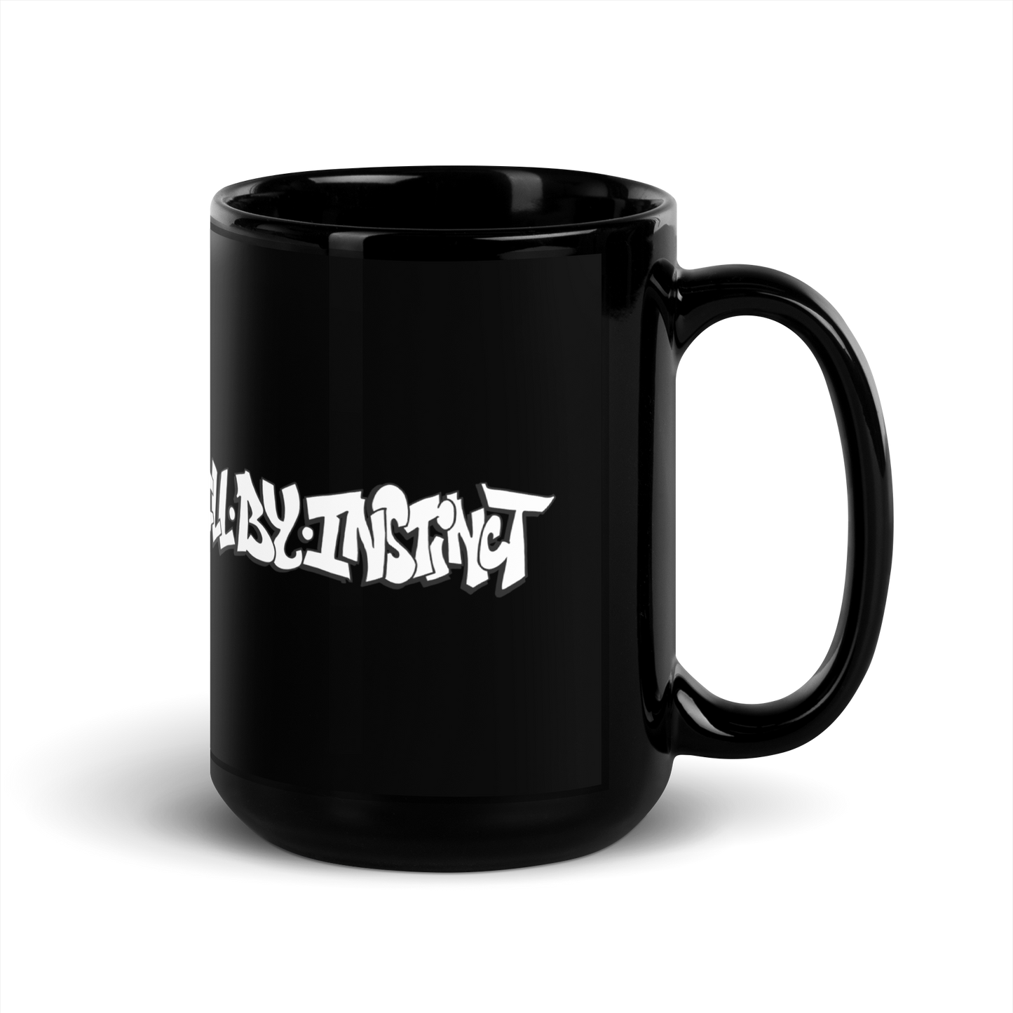 IBI Logo Black Glossy Mug